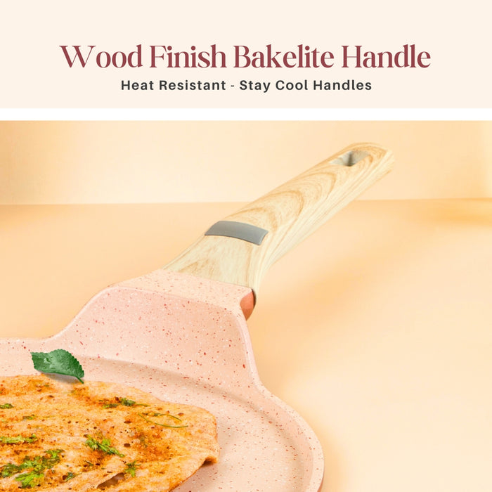 Butter Scotch Die Cast Non Stick Triumph Flat Tawa, Induction Base
