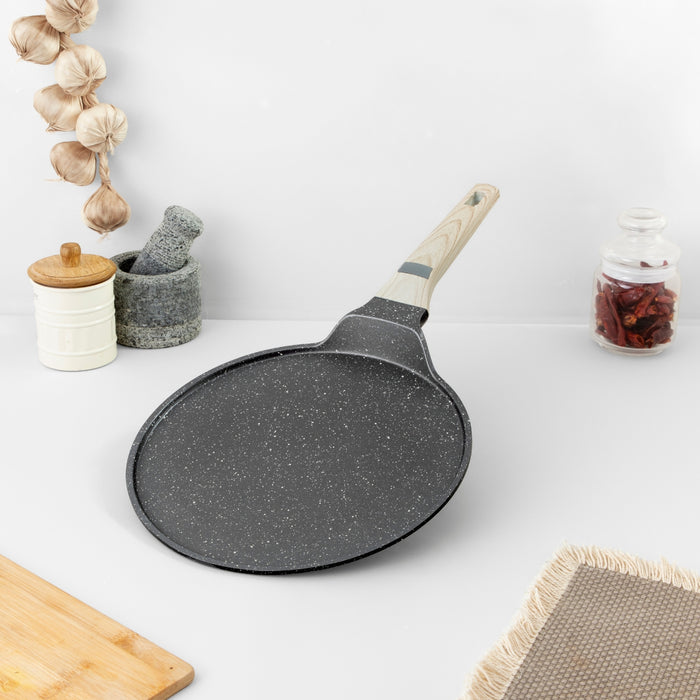 Hard Rock Die Cast Non Stick Triumph Flat Tawa 24cm Dia, Induction Base