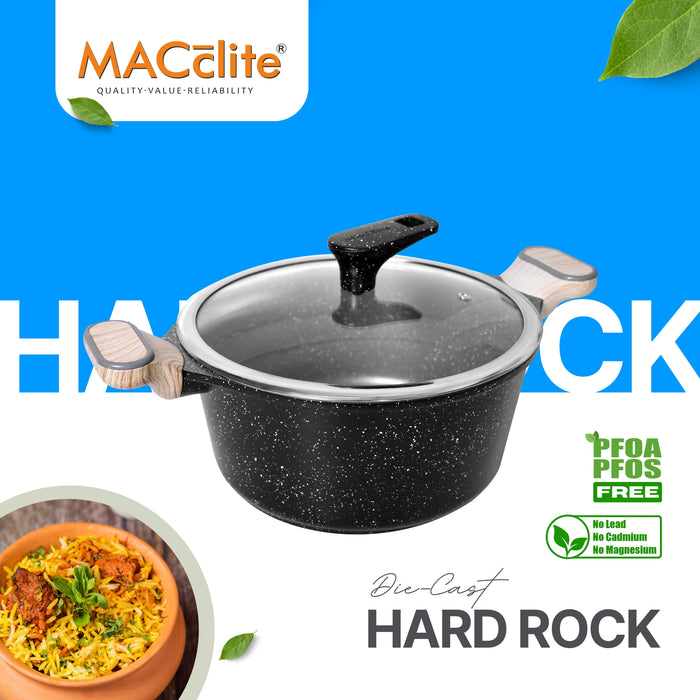 Hard Rock Die Cast Non Stick Triumph Casserole 20cm Dia, Induction Base