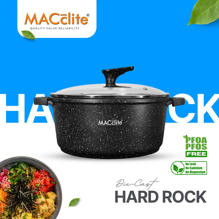 Hard Rock Die Cast Non Stick Sumo Casserole 24cm Dia, Induction Base