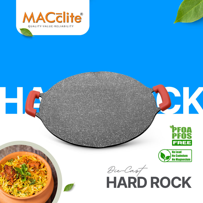 Hard Rock Die Cast Non Stick Triumph Concave Tawa 34cm Dia, Induction Base