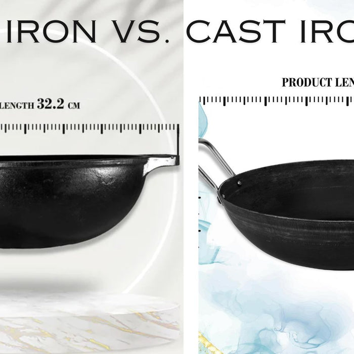 Iron vs. Cast Iron Kitchenware - Differences, Benefits, and Uses