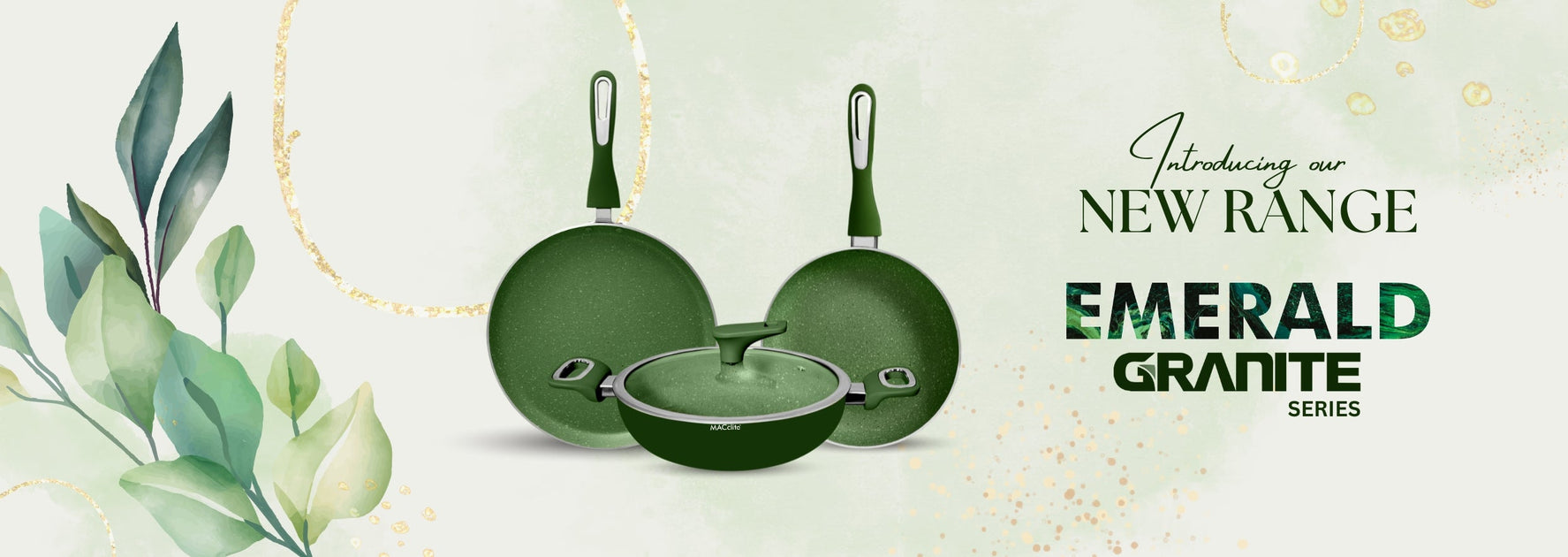 Emerald Non Stick MYK, Set of 4 Pieces, Induction Base- MACclite