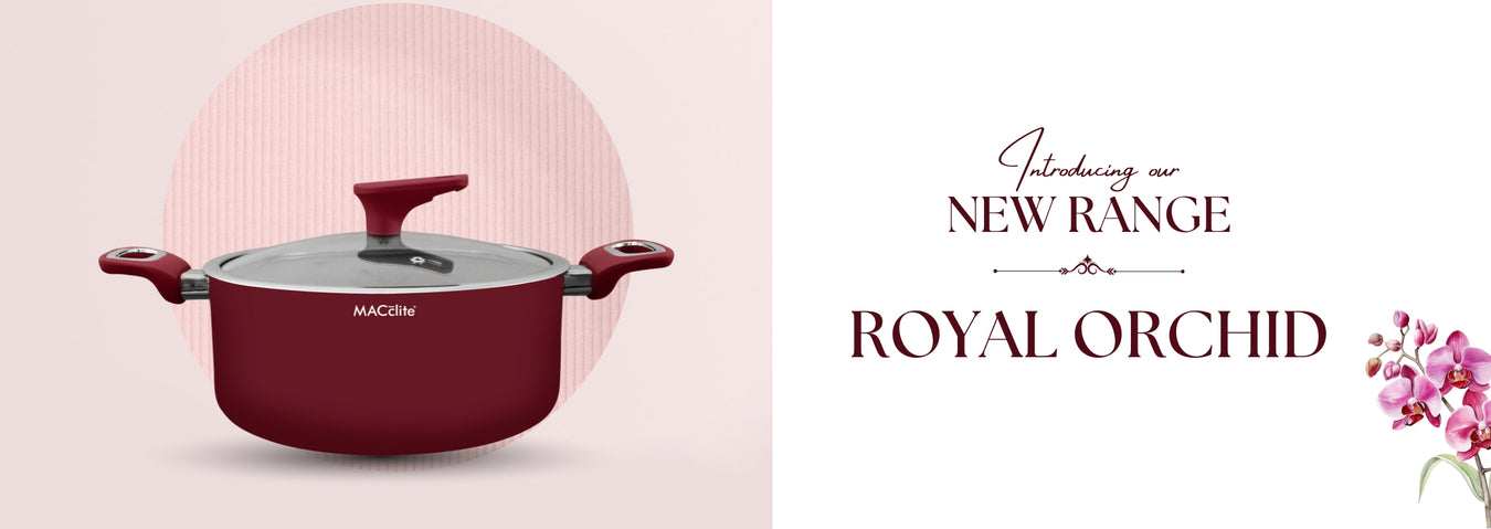 Royal Orchid Non Stick Cookware Sets