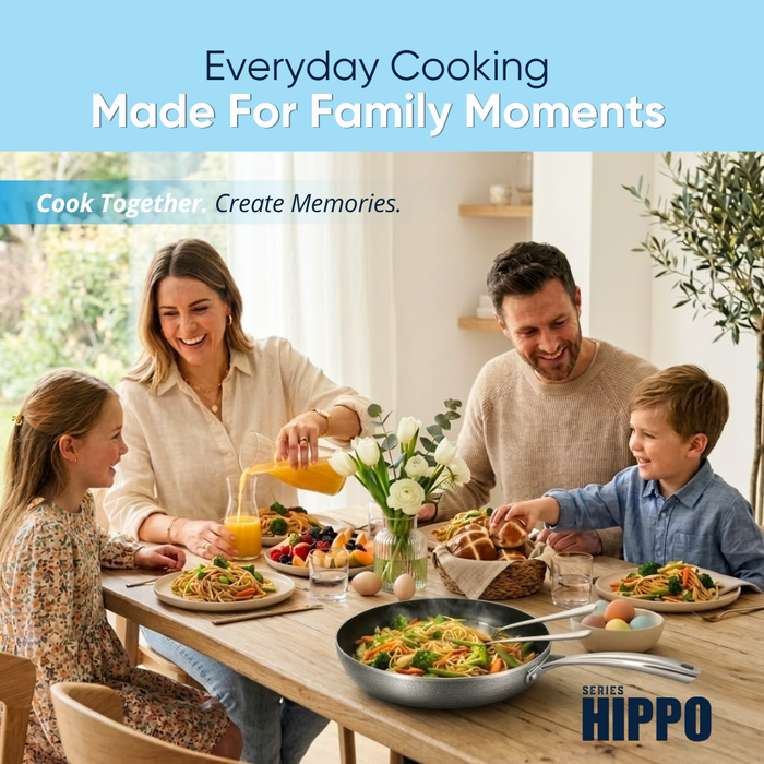 HIPPO Reinforced Ceramic Non Stick Frying Pan 24 cm