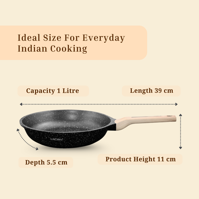 Hard Rock Die Cast Non Stick Triumph Fry Pan, Induction Base