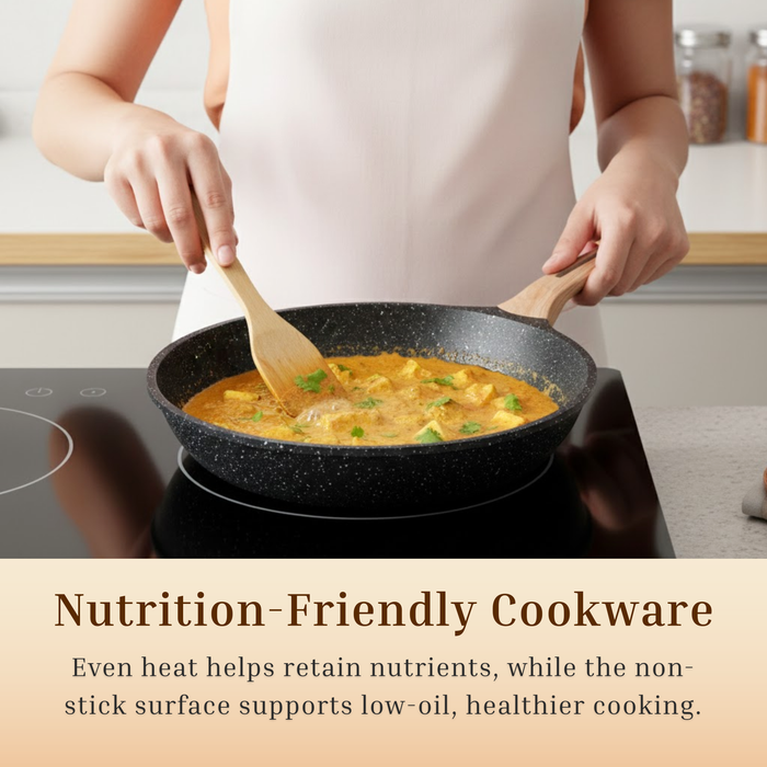 Hard Rock Die Cast Non Stick Triumph Fry Pan, Induction Base
