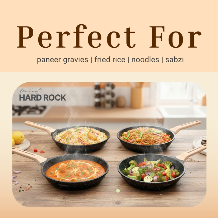 Hard Rock Die Cast Non Stick Triumph Fry Pan, Induction Base