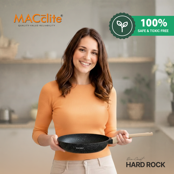 Hard Rock Die Cast Non Stick Triumph Fry Pan, Induction Base