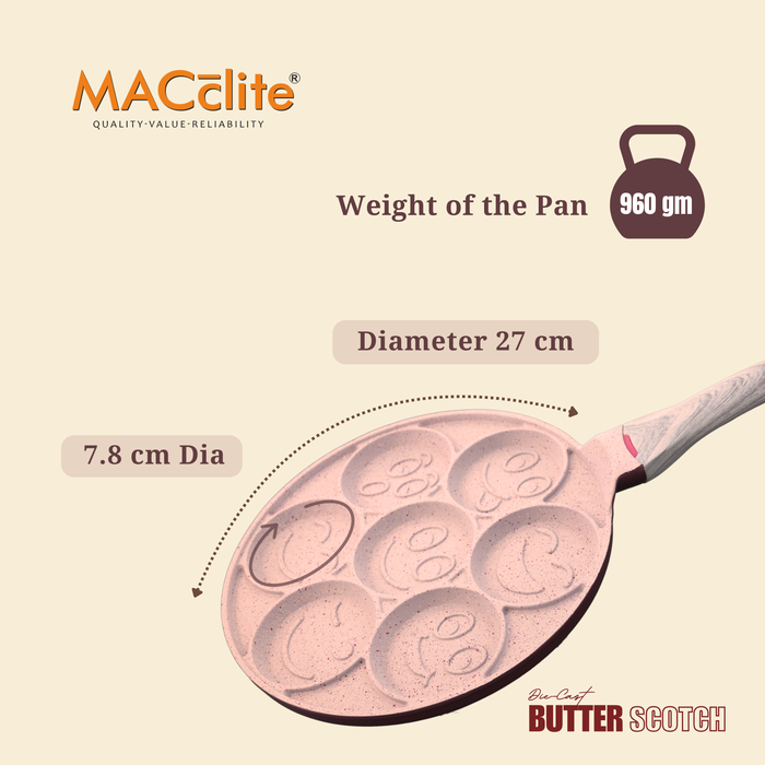 Butter Scotch Die Cast Non Stick  (Triumph series) Tawa 7 cavity, Induction Base