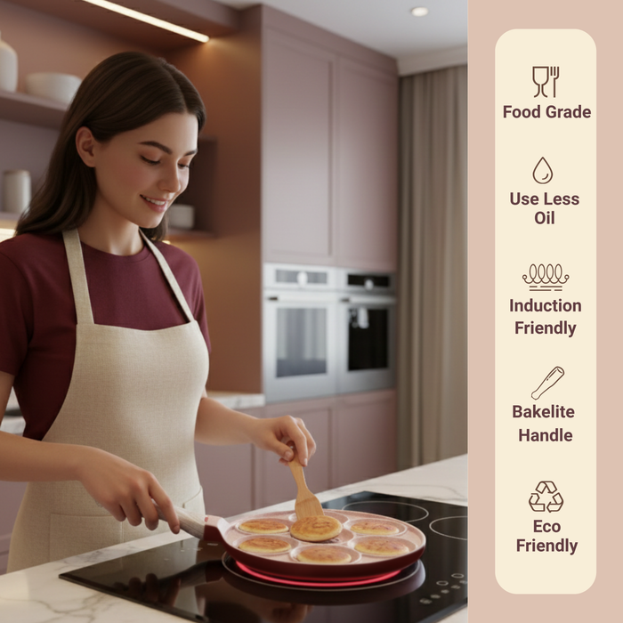 Butter Scotch Die Cast Non Stick  (Triumph series) Tawa 7 cavity, Induction Base