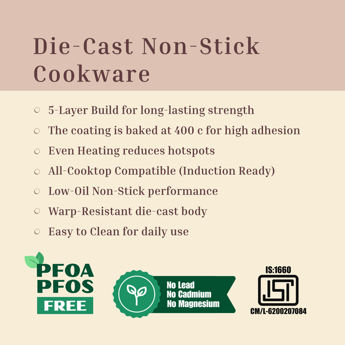 Butter Scotch Die Cast Non Stick  (Triumph series) Tawa 7 cavity, Induction Base