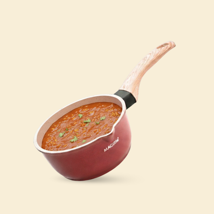 Butter Scotch Die Cast Non Stick Sauce Pan 16cm Dia, 1.4 Liters, Induction Base