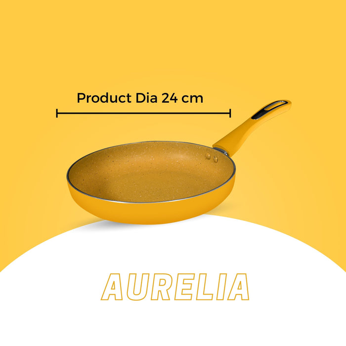 Aurelia Non Stick Frying Pan, 24cm Dia, 1.8 Liters, Induction Base