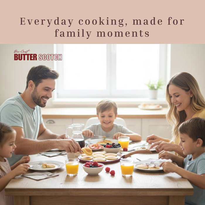 Butter Scotch Die Cast Non-Stick Triumph Tikki/Cake Pan/Mini Uttappam Tawa 7 Cavity, Induction Base