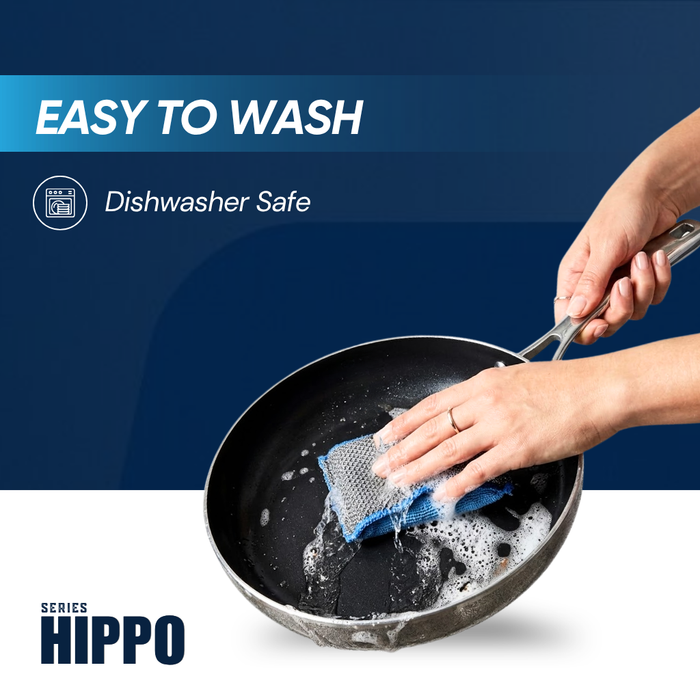 Hippo Reinforced Ceramic Non Stick Frying Pan With Lid 24 cm