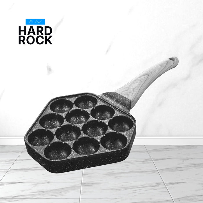 Hard Rock Die Cast Non Stick (Triumph series) Texa Appe / Muffin Pan 12 Cavity,  Induction Base