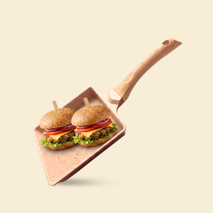 Butter Scotch Die Cast Non Stick Mini Square Frying Pan 18cm Dia, 850Milliliter, Induction Base