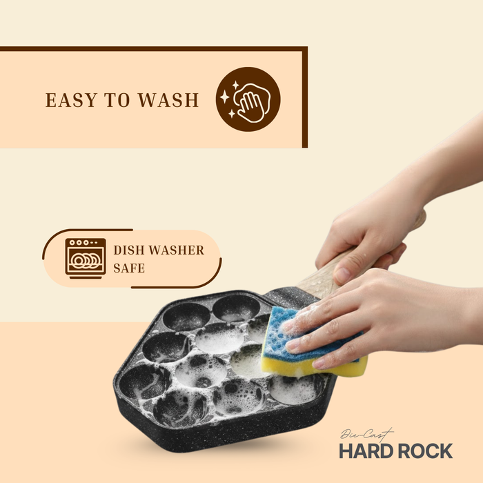Hard Rock Die Cast Non Stick (Triumph series) Texa Appe / Muffin Pan 12 Cavity