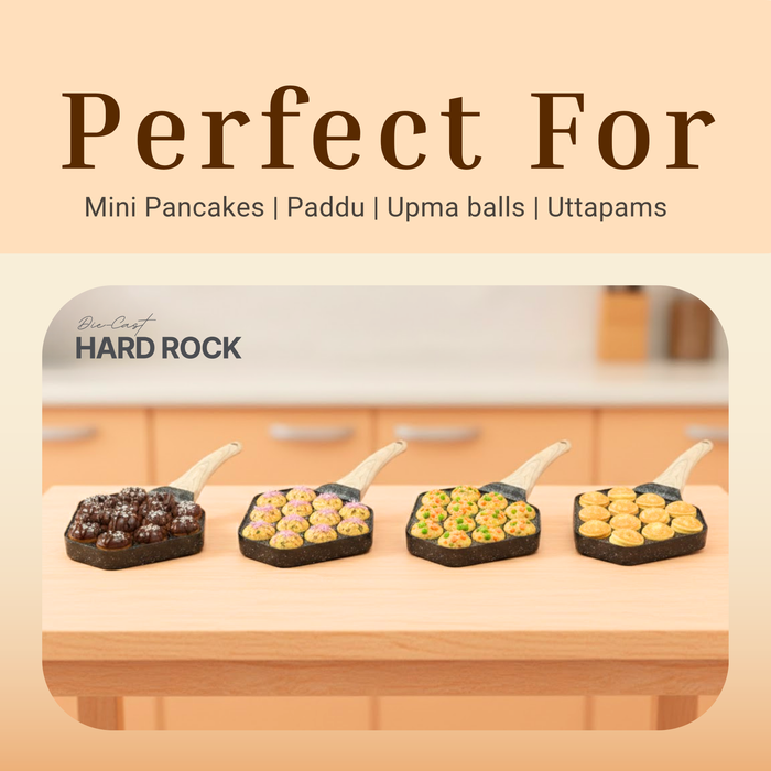 Hard Rock Die Cast Non Stick (Triumph series) Texa Appe / Muffin Pan 12 Cavity