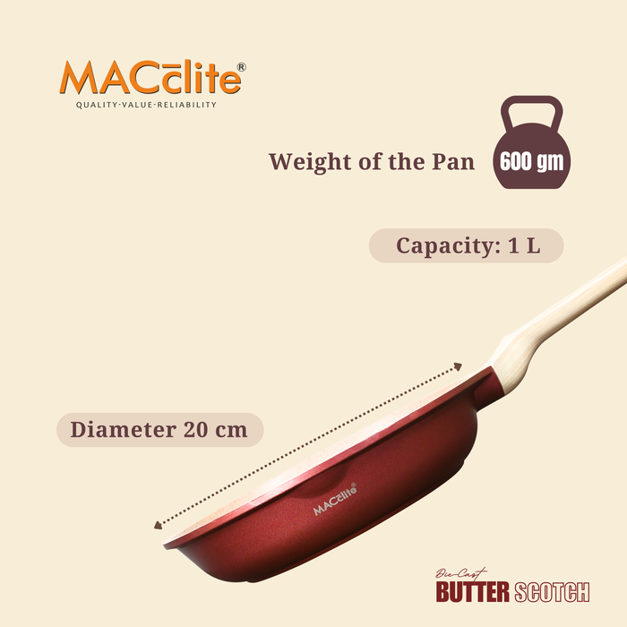 Butter Scotch Die Cast Non Stick Triumph Frying Pan, Induction Base