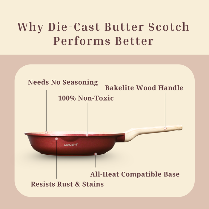 Butter Scotch Die Cast Non Stick Triumph Frying Pan, Induction Base