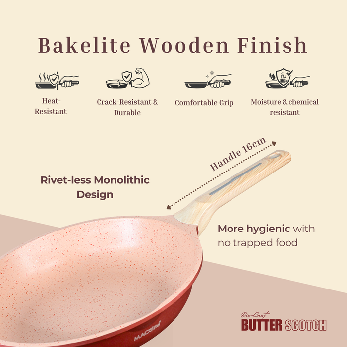Butter Scotch Die Cast Non Stick Triumph Frying Pan, Induction Base
