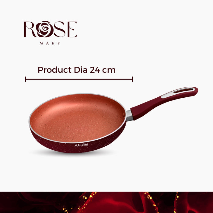 Rosemary Non Stick Frying Pan, 24cm Dia, 1.8 Liters, Induction Base