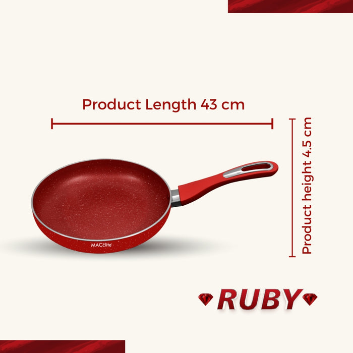 Ruby Non Stick Twin Pack, Set of 2 Pieces, Induction Base
