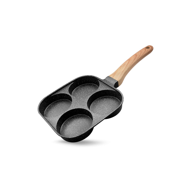 Hard Rock Die Cast Non-Stick IB Triumph Breakfast Cutlet Pan Tawa 4 Cavity