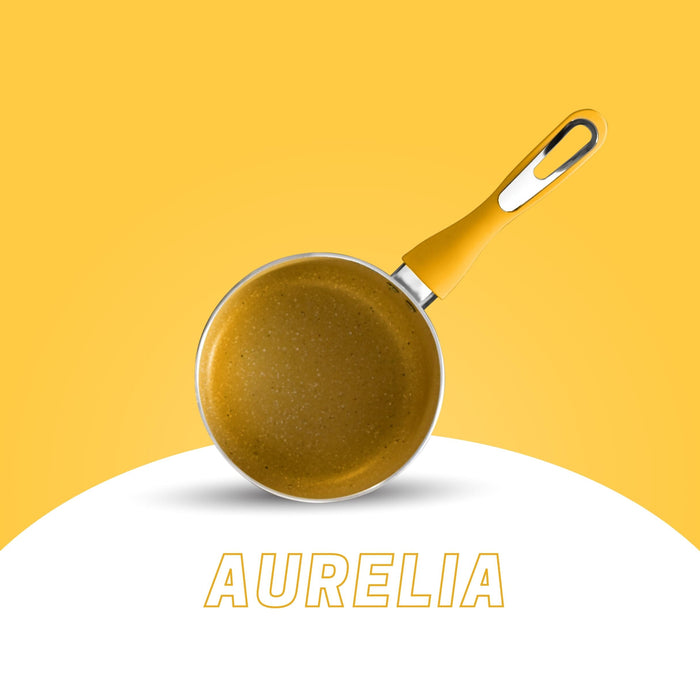 Aurelia Non Stick Sauce Pan, 18cm Dia, 2 Liters, Induction Base