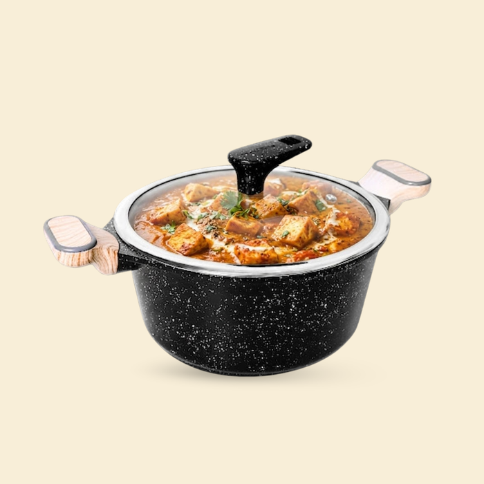 Hard Rock Die Cast Non Stick Triumph Casserole, Induction Base