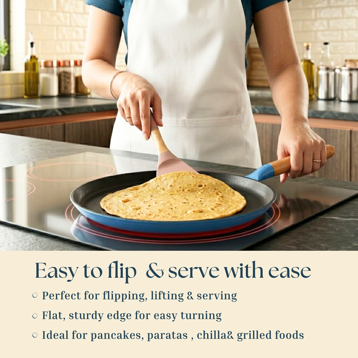 Butter Scotch Silicone Wooden Turner