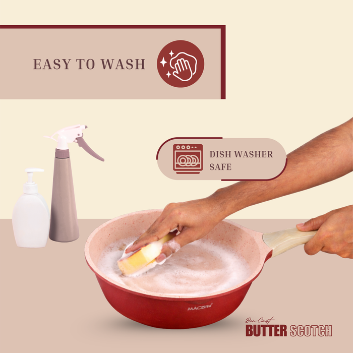 Butter Scotch Die Cast Non Stick Triumph Sauce Pan 18 cm Dia, 2 Liters.