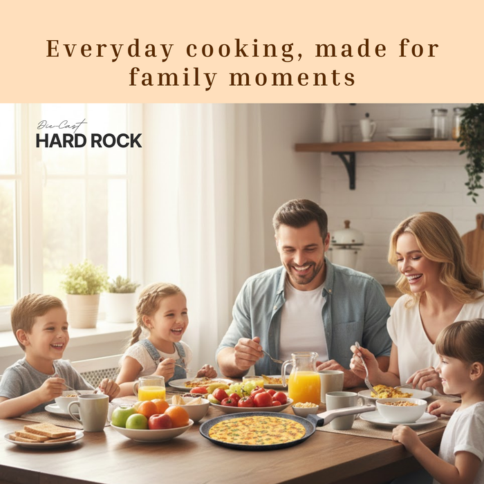 Hard Rock Die Cast Non Stick Triumph Tawa, Induction Base
