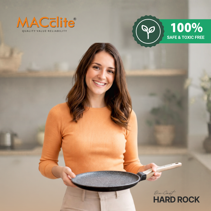 Hard Rock Die Cast Non Stick Triumph Tawa, Induction Base
