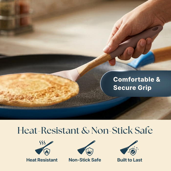 Butter Scotch Silicone Wooden Turner