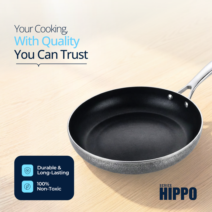 HIPPO Reinforced Ceramic Non Stick Frying Pan 24 cm