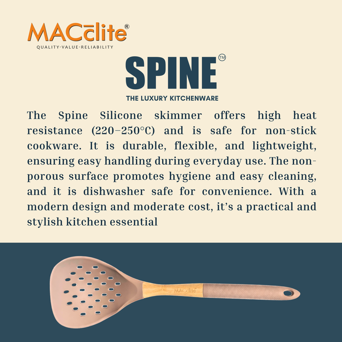 Butter Scotch Silicone Wooden Skimmer