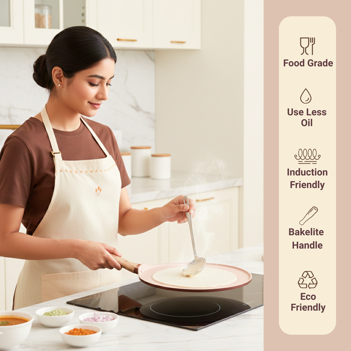 Butter Scotch Die Cast Non Stick Flat Tawa, Induction Base