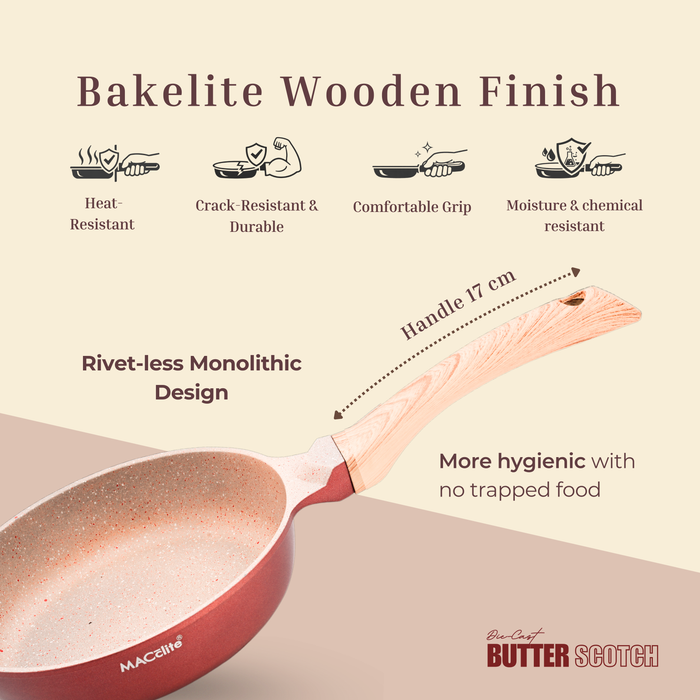 Butter Scotch Die Cast Non Stick Fry Pan, Induction Base