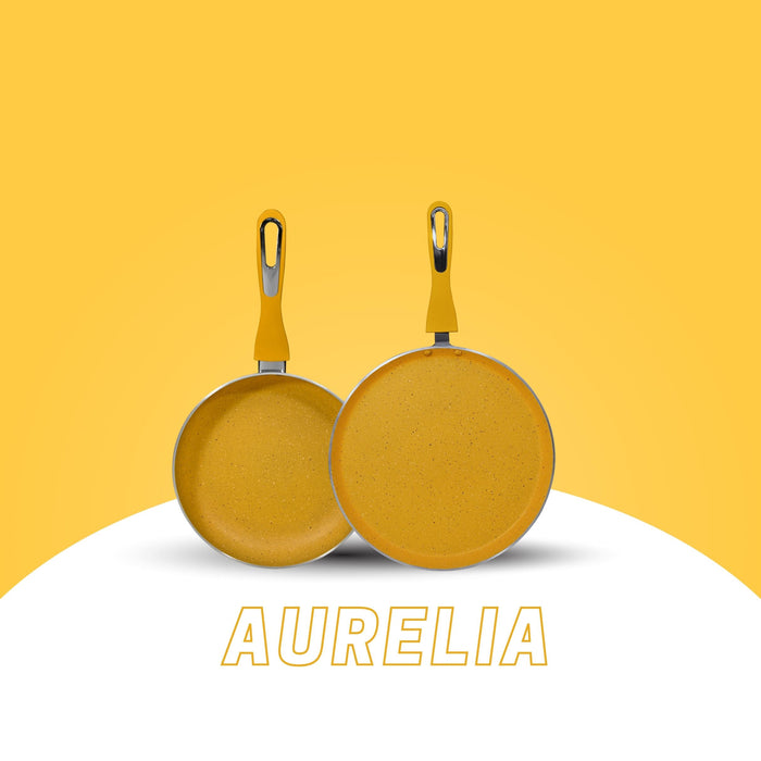 Aurelia Non Stick Twin Pack, Set of 2 Pieces, Induction Base