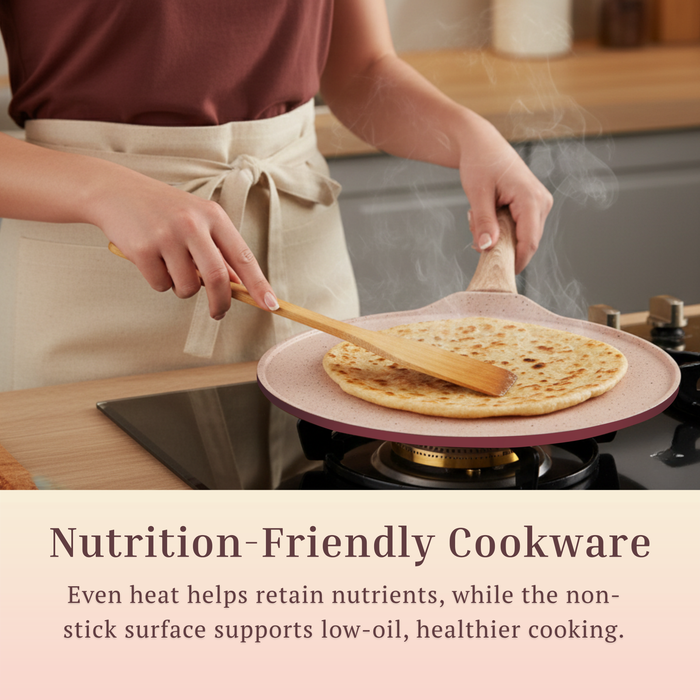 Butter Scotch Die Cast Non Stick Flat Tawa, Induction Base