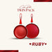 ruby twin pack 2pc cookware set