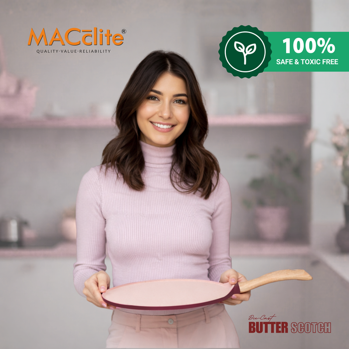 Butter Scotch Die Cast Non Stick Flat Tawa, Induction Base