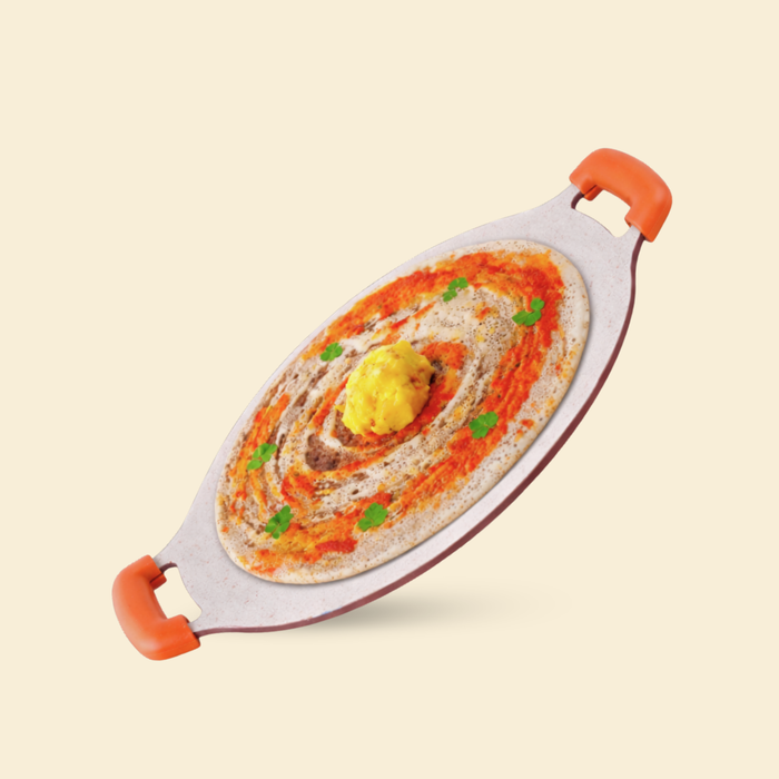 Butter Scotch Die Cast Non Stick Triumph Concave Tawa, Induction Base