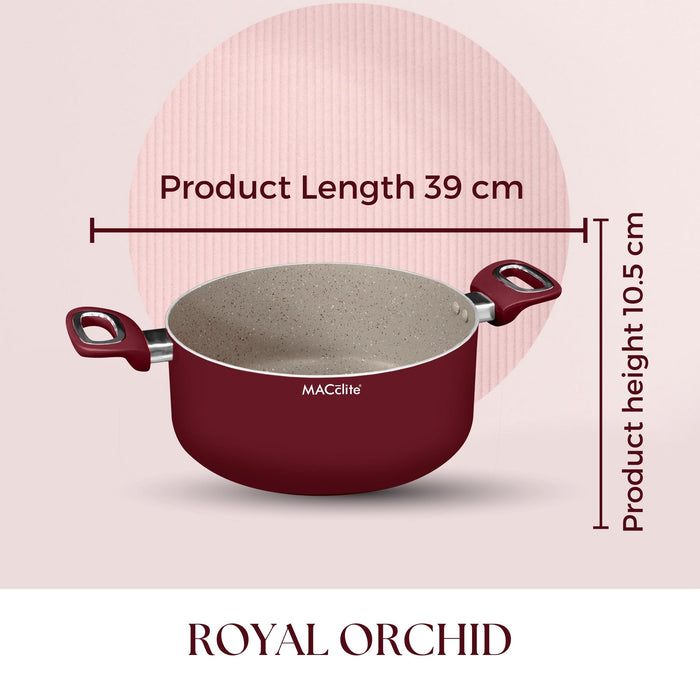 Royal Orchid Non Stick Sauce Set, Set of 3 Pieces, Induction Base