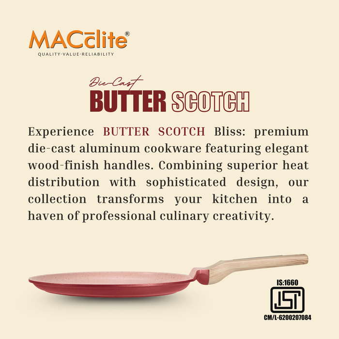 Butter Scotch Die Cast Non Stick Triumph Tawa, Induction Base