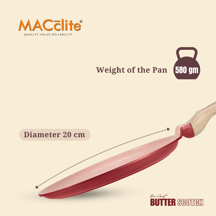 Butter Scotch Die Cast Non Stick Triumph Tawa, Induction Base