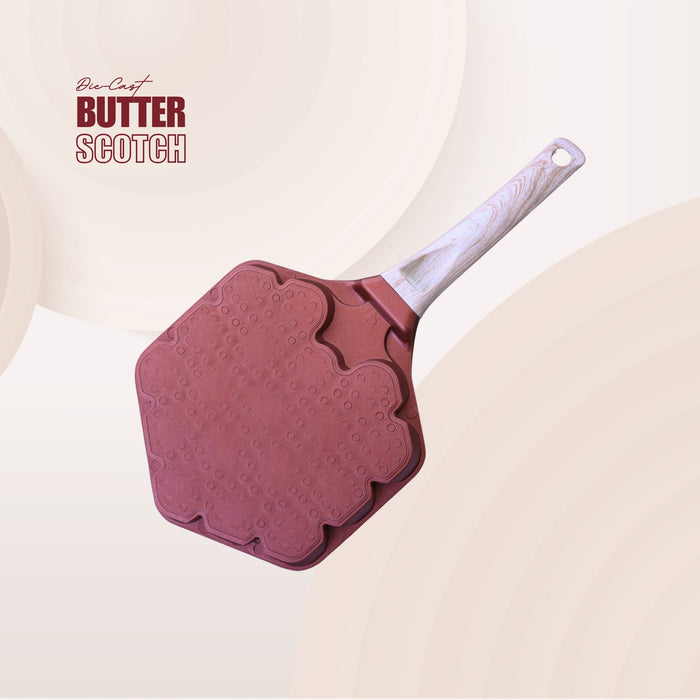 Butter Scotch Die Cast Non Stick  (Triumph series) Hexa Appe/Muffin Pan, Induction Base